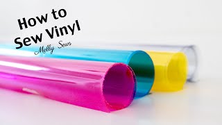 How to Sew Vinyl  Clear Vinyl Sewing Tips [upl. by Klara476]