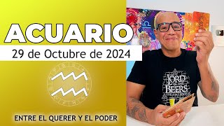 ACUARIO  Horóscopo de hoy 29 de Octubre 2024 [upl. by Chassin]