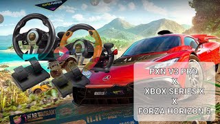 HOW TO PXN V3 PRO Gaming Steering Wheel Setup in Xbox Series X  Forza Horizon 5 2021 edition [upl. by Annie]