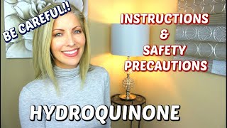 Hydroquinone to Lighten Skin  Be Careful  Instructions and Safety Precautions [upl. by Bigner691]