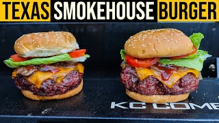 Texas SmokeHouse Burgers in the Pit Boss KC Combo [upl. by Calendra]