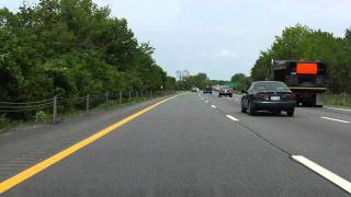 Adirondack Northway Interstate 87 Exits 1 to 8 northbound [upl. by Hakvir]