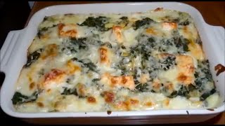 Salmon Lasagna with Spinach  Recipe  22 [upl. by Naujed]