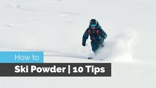 How to Ski Powder  10 Tips [upl. by Erodoeht]