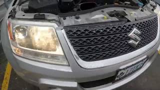 How to Replace Headlight Bulbs in Suzuki Grand Vitara [upl. by Paver]