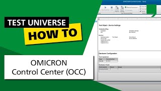 OMICRON Control Center OCC [upl. by Anwahsal]