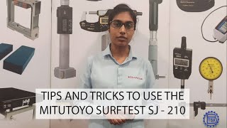 How to use the Surftest SJ210 Mitutoyo Roughness Tester  Bombay Tools Supplying Agency Pvt Ltd [upl. by Schmitz]