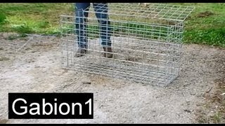 How to assemble a gabion basket in 4 minutes [upl. by Zel197]