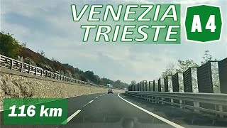 A4  VENEZIA  TRIESTE  Autostrada Serenissima [upl. by Senhauser]