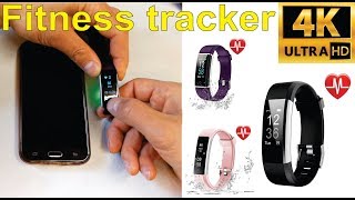 Review and how to set up a generic fitness tracker with VeryFitPro app  Amazon [upl. by Nosremaj385]