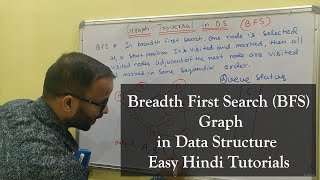 Breadth First Traversal  Breadth First Search BFS Graph in Data Structure in Hindi [upl. by Aryajay]