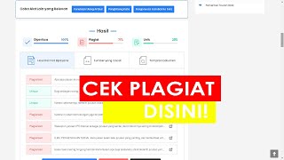 Cek Plagiat Gratis Tanpa Batas Kata yg Akurat [upl. by Ztnaj108]