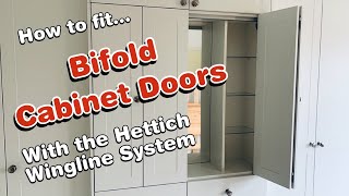 How to fit bifold cabinet doors with the Hettich Wingline System [upl. by Palgrave]