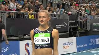 Alica Megan Schmidt 400 M  World Athletics Indoor Tour Karlsruhe 2020 Final [upl. by Ursi]