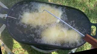 Deep Fried Rockfish on the Lodge Sportsman’s Grill [upl. by Carn]