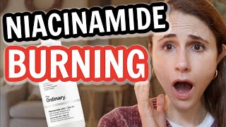 Why NIACINAMIDE BURNS amp CAUSES REDNESS Dr Dray [upl. by Winikka]