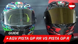 AGV Pista GP RR vs Pista GP R  ChampionHelmetscom [upl. by Arihaj389]