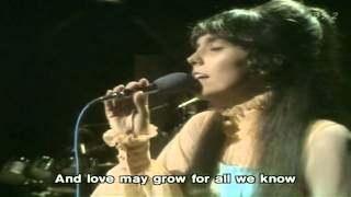 For All We Know  Carpenters Live with Lyrics [upl. by Eilatam793]