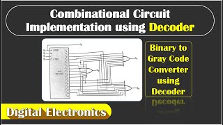 Binary to Gray Code Converter  Combinational Circuit Implementation using Decoder [upl. by Delanos25]