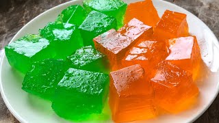 Homemade jelly recipe with and without Gelatin  homemade jello recipe [upl. by Narot748]