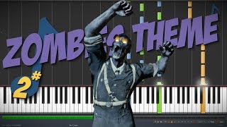 Damned – Call of Duty Zombies Theme  Synthesia Piano Tutorial SampleChunk1000 [upl. by Alrats]