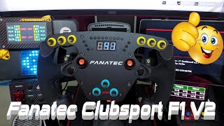 FANATEC CLUBSPORT F1 V2 WHEEL REVIEW [upl. by Eillas]