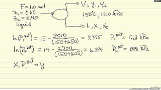 Flash Calculation Raoults Law [upl. by Marc178]