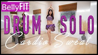 Sweaty Drum Solo  Cardio Workout  Learn to belly dance [upl. by Fronnia]