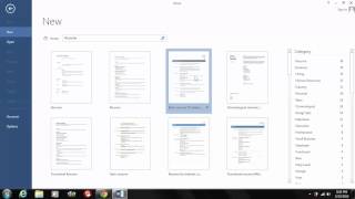 How to set up a resume template in Word 2013 [upl. by Immak]