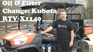 HOW TO Change the Oil and Filters on the Kubota RTVX1140 [upl. by Hoshi482]