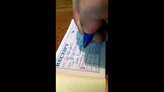 How To Fill Out Receipts For Customers by Hand [upl. by Ivah]