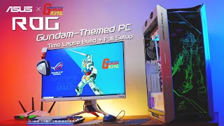 Asus ROG X GundamThemed PC Time Lapse Build  Full Setup [upl. by Ycat187]