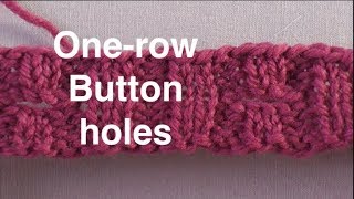 One Row Buttonholes  Technique Tuesday [upl. by Annabal582]