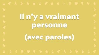 Il ny a vraiment personne comme Jésus  Chant chrétien avec paroles pour le Carême et Pâques [upl. by Nybbor]