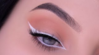 FOXY Eye Makeup Tutorial using White Eyeliner [upl. by Kcirret]