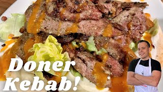 Homemade Doner Kebab Recipe  Better Than A Takeaway [upl. by Braca]