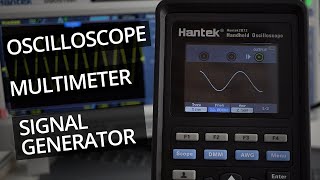 Hantek 3 in 1 Oscilloscope Multimeter and Signal Generator Review 2D72 [upl. by Noak]