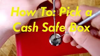 Lock Pick A Cash Safe Box FAST [upl. by Cinimmod]