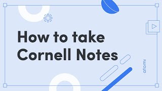 Study Skills How to Take Cornell Notes [upl. by Ennahtebazile370]