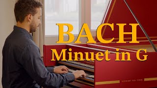 BACH Harpsichord  Minuet in G [upl. by Peggie951]