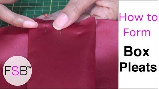 Forming Box Pleats [upl. by Silliw735]