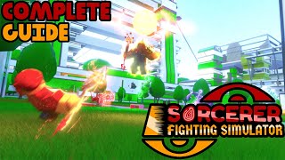 SORCERER FIGHTING SIMULATOR  COMPLETE GUIDE  New Game [upl. by Sudhir298]