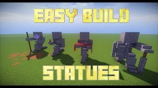 Minecraft How To Build Statues [upl. by Konstanze]