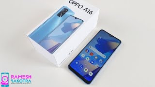 Oppo A16 Unboxing and Full Review  5000 mAh Battery [upl. by Dnomad419]