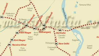 Delhi Railway Route Map [upl. by King]