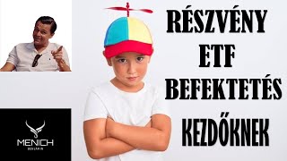 Részvény  ETF befektetés kezdőknek [upl. by Evander]