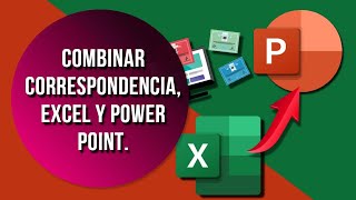 Combinar correspondencia power point y excel Diplomas y certificados [upl. by Atekehs736]