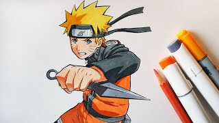 How to Draw Naruto Uzumaki  Step by Step Tutorial  Naruto Shippuden [upl. by Hatnamas]