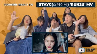 COUSINS REACT TO STAYC스테이씨 RUN2U MV [upl. by Arihsay]