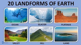 20 Landforms of Earth  GK  Mykidstv [upl. by Margot337]